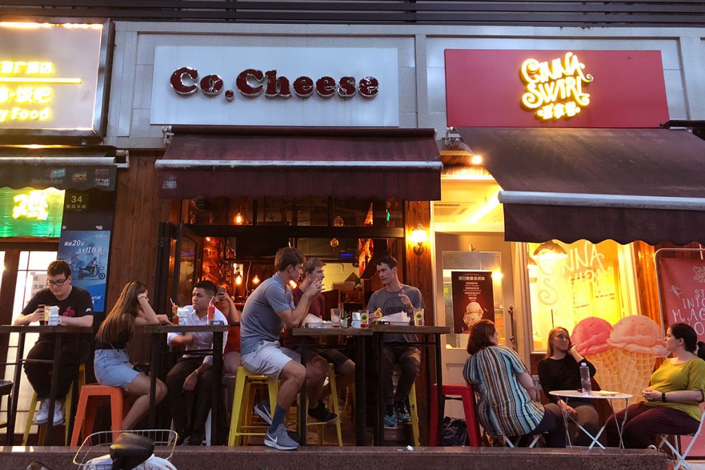 Co. Cheese Melt Bar on Yuyuan Lu, Shanghai. Grilled cheese sandwich shop and bar in Shanghai. Photo by Rachel Gouk. 