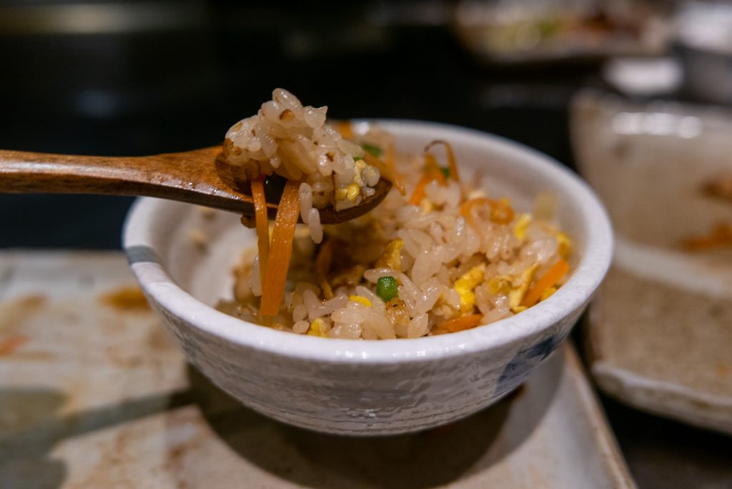 Hibachi fried rice at Kagen, a popular Japanese teppanyaki restaurant in Shanghai. Photo by Rachel Gouk. 