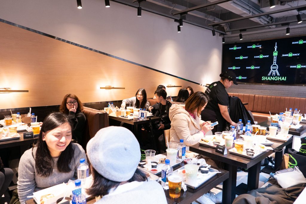 Shake Shack opens in Shanghai's Xintiandi, a popular lifestyle destination. This is Shake Shack's first location in mainland China. Photo by Rachel Gouk. 