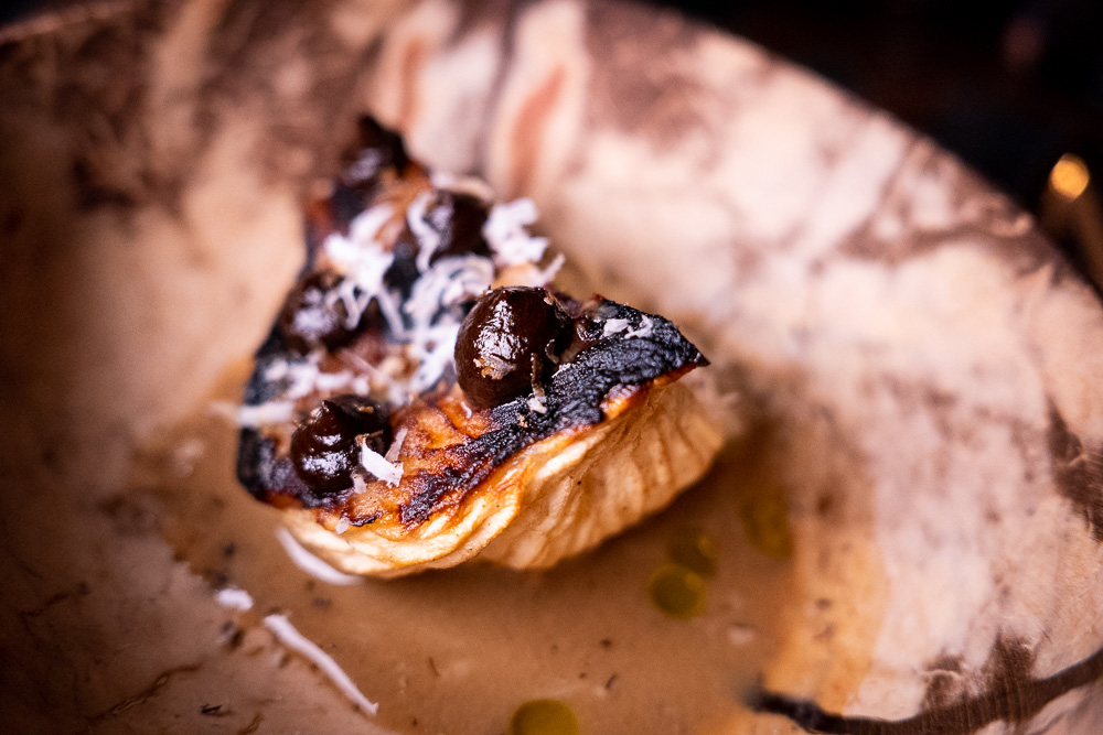 Coconut heart at Botanik, a seasonal, mostly plant-based sustainable restaurant in Shanghai. Photo by Rachel Gouk. 