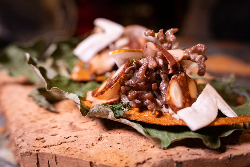 Mushrooms at Botanik, a seasonal, mostly plant-based sustainable restaurant in Shanghai. Photo by Rachel Gouk. 