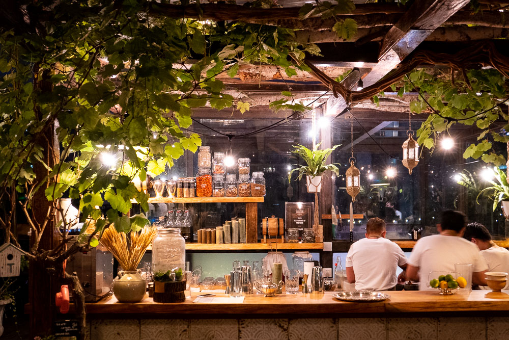 Botanik, a seasonal, mostly plant-based sustainable restaurant in Shanghai. Photo by Rachel Gouk. 