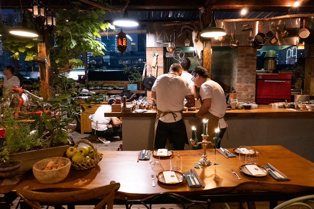 Botanik, a seasonal, mostly plant-based sustainable restaurant in Shanghai. Photo by Rachel Gouk. 