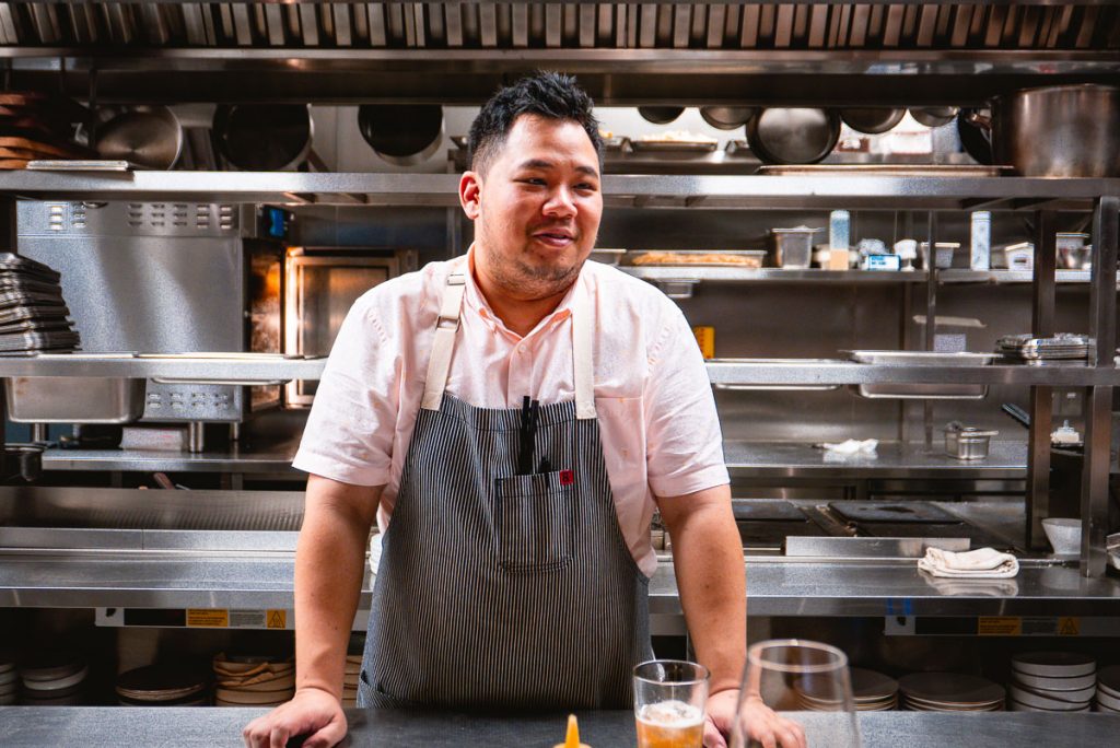 Chef Austin Hu of Heritage by Madison. Photo by Rachel Gouk. 