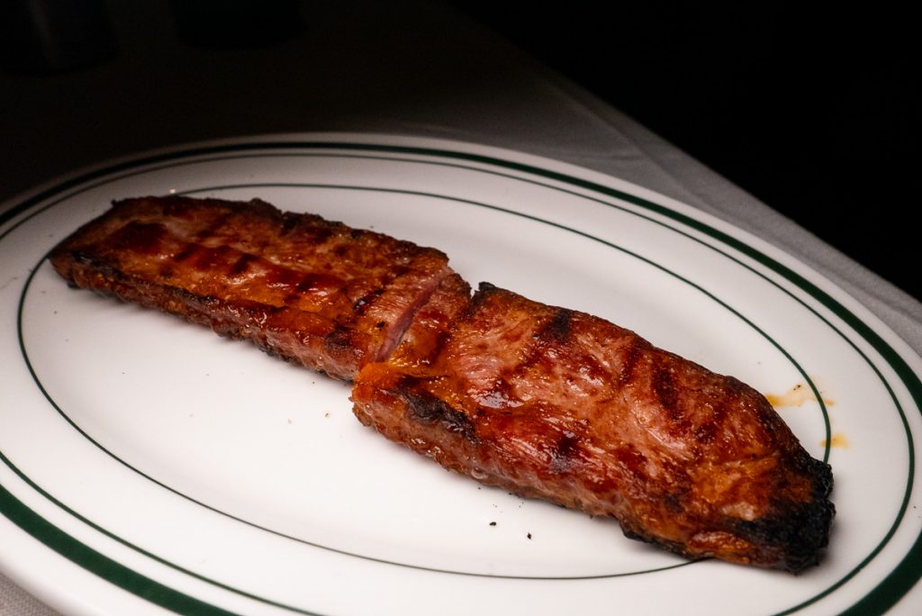 Bacon at Wolfgang's Steakhouse Shanghai. Photo by Rachel Gouk. 