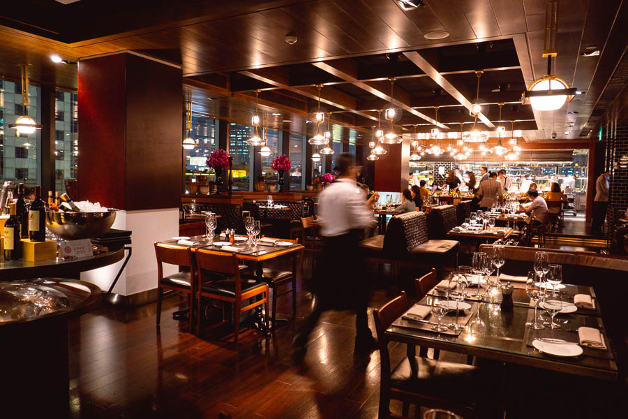 1515 West Chophouse & Bar is a high-end steakhouse at the Jingan Shangri-la in Shanghai. Photo by Rachel Gouk 