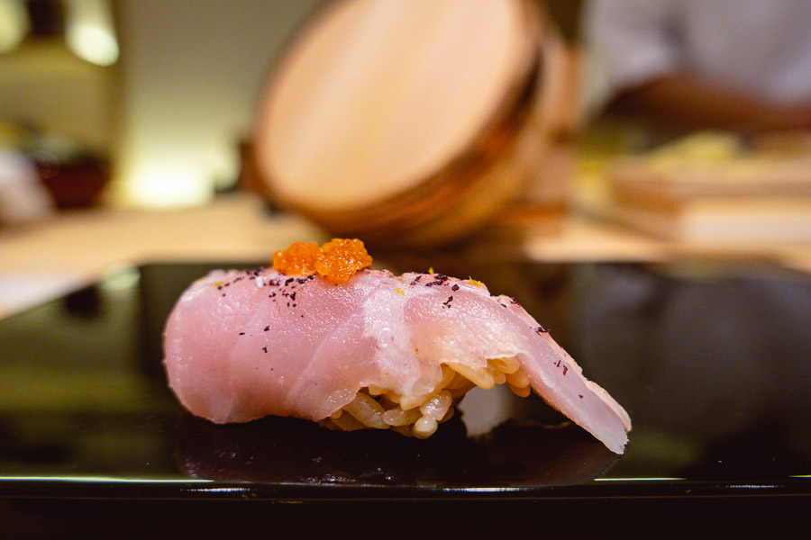 Sushi Naoki, a high-end Japanese omakase restaurant in Shanghai. Photo by Rachel Gouk. 