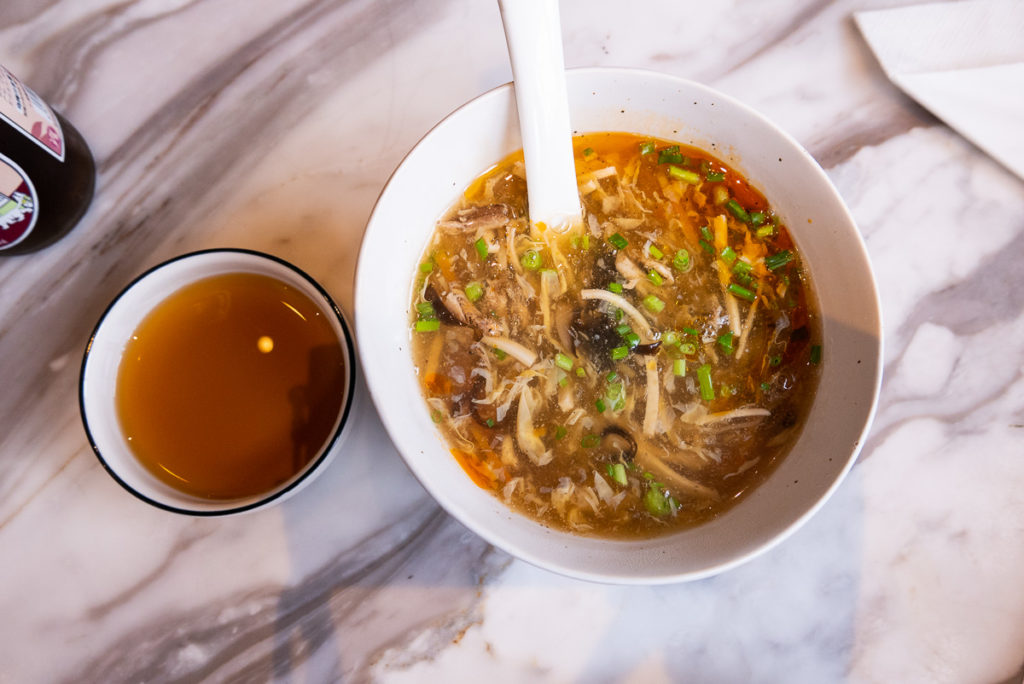 Hot and sour soup at Man Long Chun, a local Chinese restaurant in Shanghai serving xiaolongbao. Photo by Rachel Gouk.