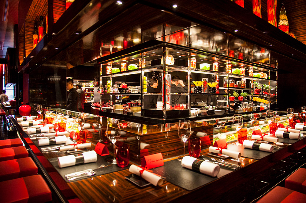 Best restaurants in Shanghai on the Bund - L'Atelier de Joel Robuchon. Photo by Rachel Gouk.