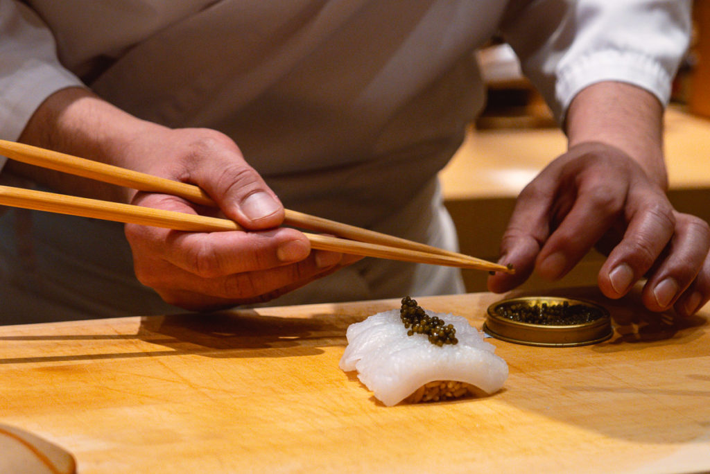 Best restaurants in Shanghai on the Bund - High-end Japanese restaurant Ginza Onodera. Photo by Rachel Gouk. 