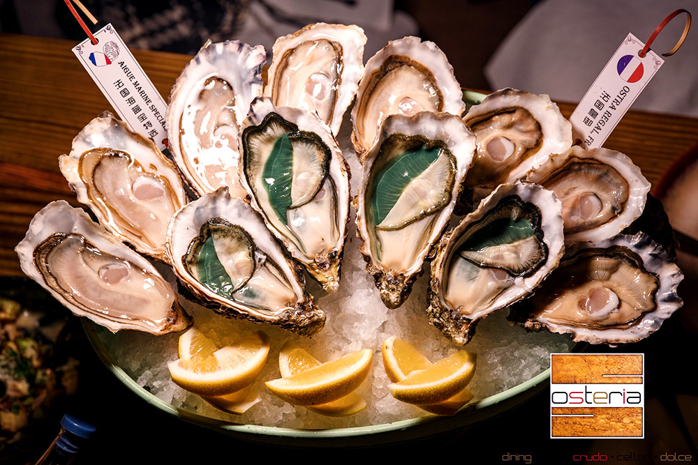 Best oyster deals in Shanghai: Osteria Italian restaurant. Read more on Nomfluence. 