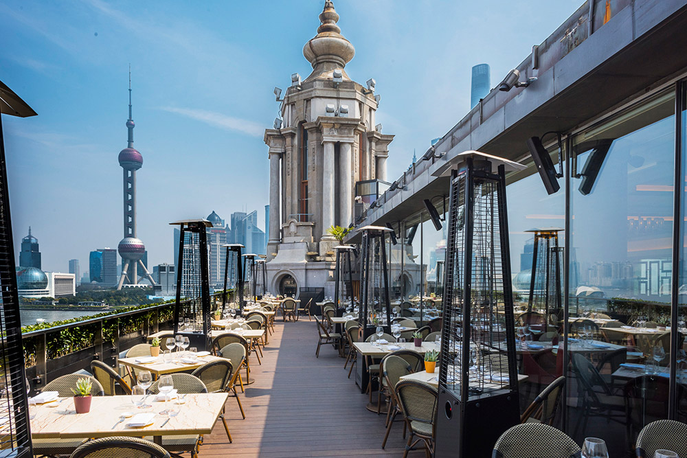 Best restaurants in Shanghai on the Bund - Contemporary American restaurant POP American Brasserie. Photo by Rachel Gouk. 