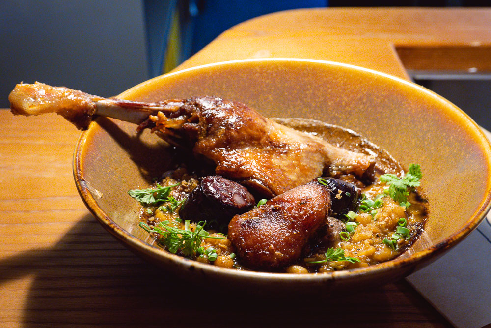 Cassoulet at SOiF, a natural wine bar in Shanghai that serves French and European-influenced bites. Photo by Rachel Gouk @ Nomfluence. 