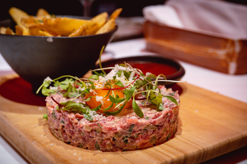 Beef tartare at Rye & Co, a classic American steakhouse in Shanghai. Photo by Rachel Gouk @ Nomfluence.