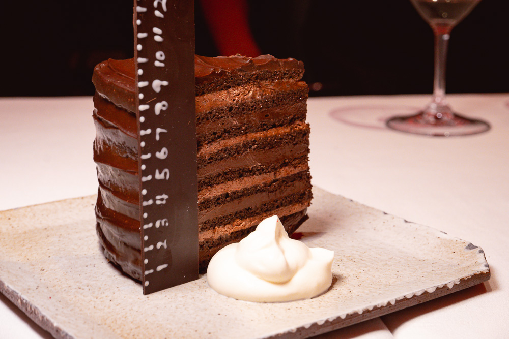 Chocolate cake dessert at Rye & Co, a classic American steakhouse in Shanghai. Photo by Rachel Gouk @ Nomfluence.