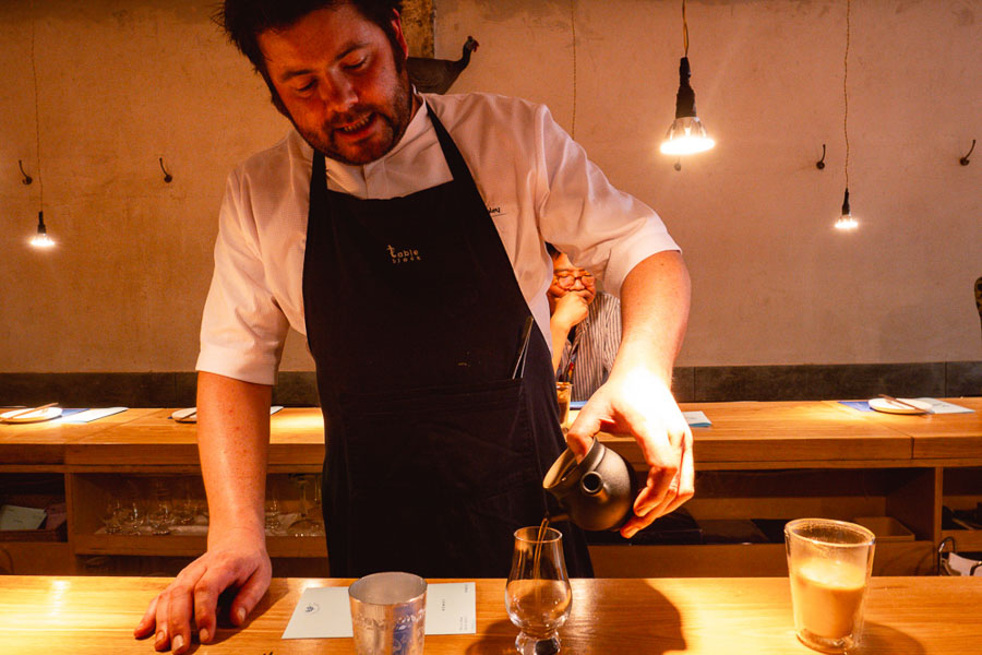 Chef Blake Thornley, Oha Eatery, a restaurant in Shanghai that specializes in experimental Guizhou food. Photo by Rachel Gouk @ Nomfluence.