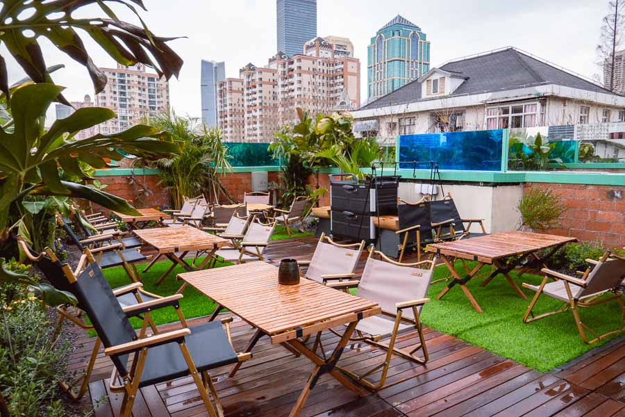 Bandit opens second restaurant/bar on Julu Road in Shanghai. Rooftop terraces, barbecue and drinks. Photo by Rachel Gouk @ Nomfluence