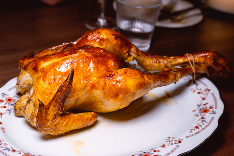 Roast Chicken. Mavis is a natural wine bar and bistro in Shanghai, serving French food from a chalkboard menu. Photo by Rachel Gouk @ Nomfluence