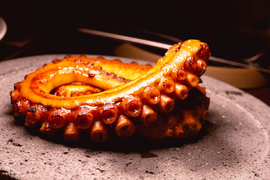Grilled octopus at Bonica, a Mediterranean restaurant and bar in Jing'an, Shanghai. Photo by Rachel Gouk @ Nomfluence.