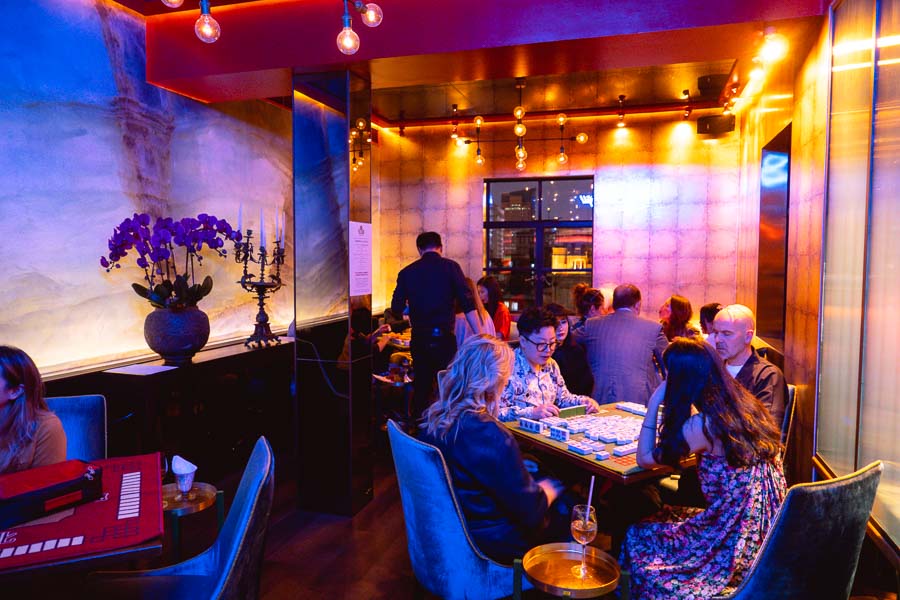 Mahjong Social Club is a games-themed cocktail bar at M on the Bund in Shanghai. Photo by Rachel Gouk @ Nomfluence. 