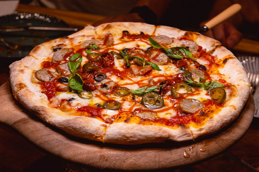 Pizza at Azul Italiano, an Italian restaurant in Hongkou, Shanghai. Photo by Rachel Gouk @ Nomfluence.