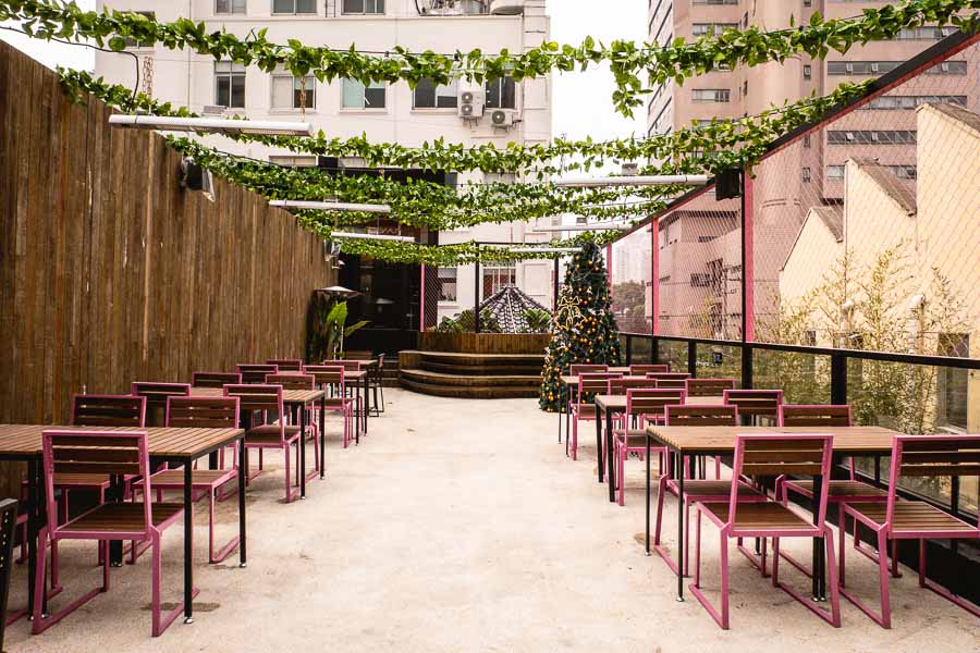 Charlie's Beer Garden, a casual restaurant and bar in Jing'an, Shanghai. Terrace happy hours in Shanghai. @ Nomfluence
