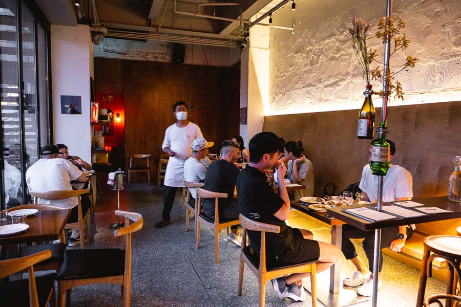 Yaya's Pasta Bar is a restaurant and bar in Shanghai serving fresh pasta with Chinese flavors and ingredients. Photo by Rachel Gouk @ Nomfluence