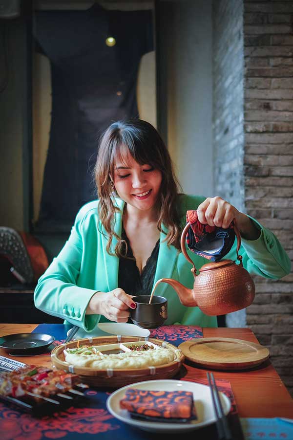Atina Kuo, founder of Xibo, a Xinjiang restaurant chain in Shanghai. @ Nomfluence