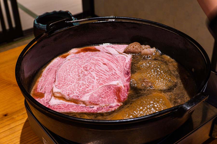 Japanese restaurant Ri He for A5 wagyu sukiyaki in Shanghai. Photo by Rachel Gouk @ Nomfluence.