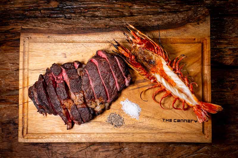Steak and seafood at The Cannery
