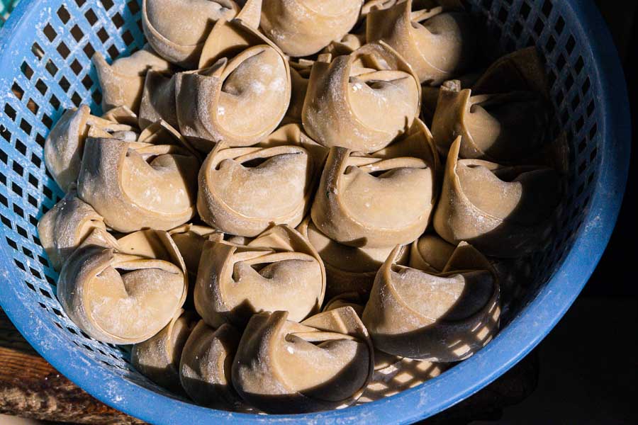 Dumplings at San Lin Tang 三林塘, a Shanghai noodle and dumpling shop in Huangpu. Photo by Rachel Gouk @ Nomfluence.