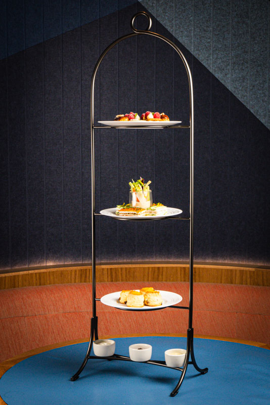 Bicester Village Shanghai X Stefan Stiller of Michelin three-star Taian Table afternoon tea set.