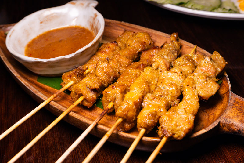 Satay at Secret Flavor, a Malaysian restaurant in Shanghai. Photo @ Nomfluence