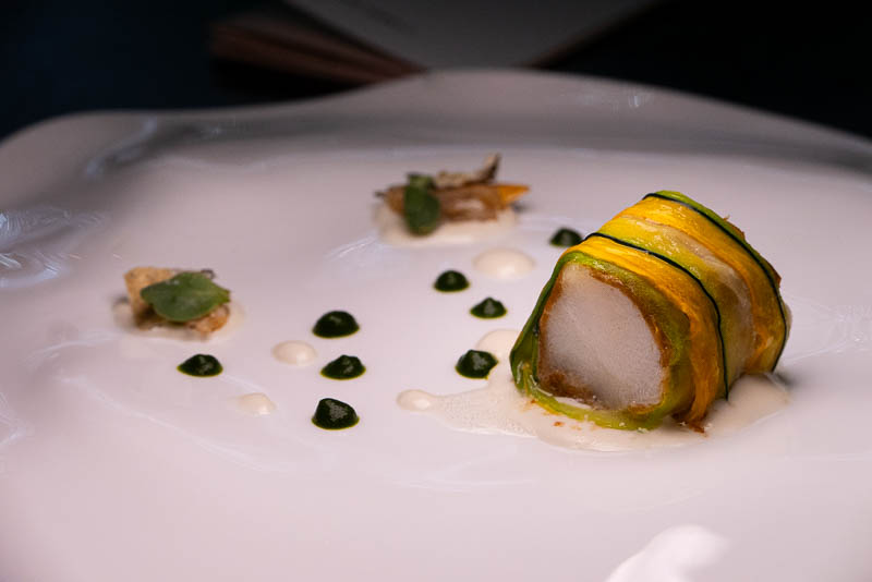 Nebula Shanghai is a Spanish fine dining restaurant serving a menu with global influences and molecular cuisine techniques.