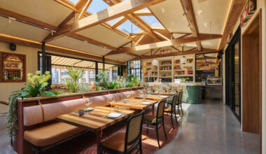 Atica, a Spanish restaurant in Shanghai with terrace views.