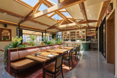 Atica, a Spanish restaurant in Shanghai with terrace views.