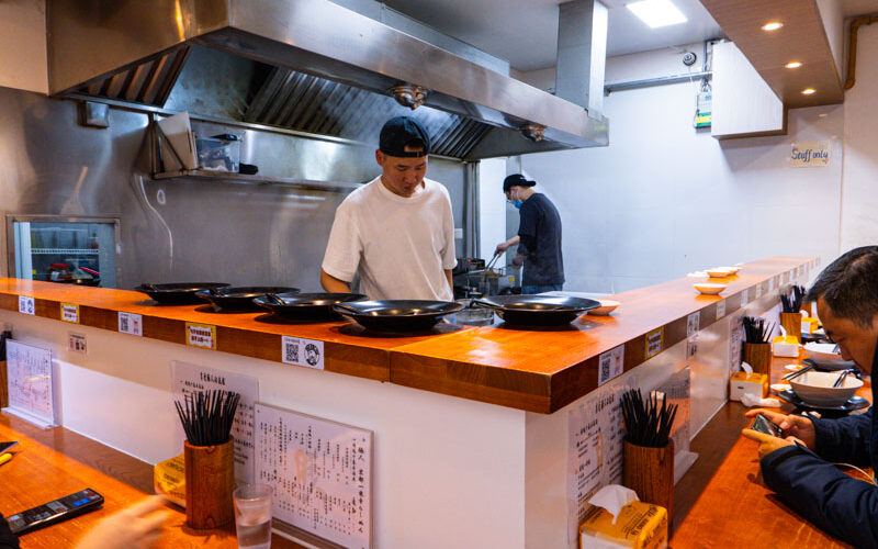 Butanchu Ramen is a ramen restaurant in Shanghai specializing in hakata-style broth.