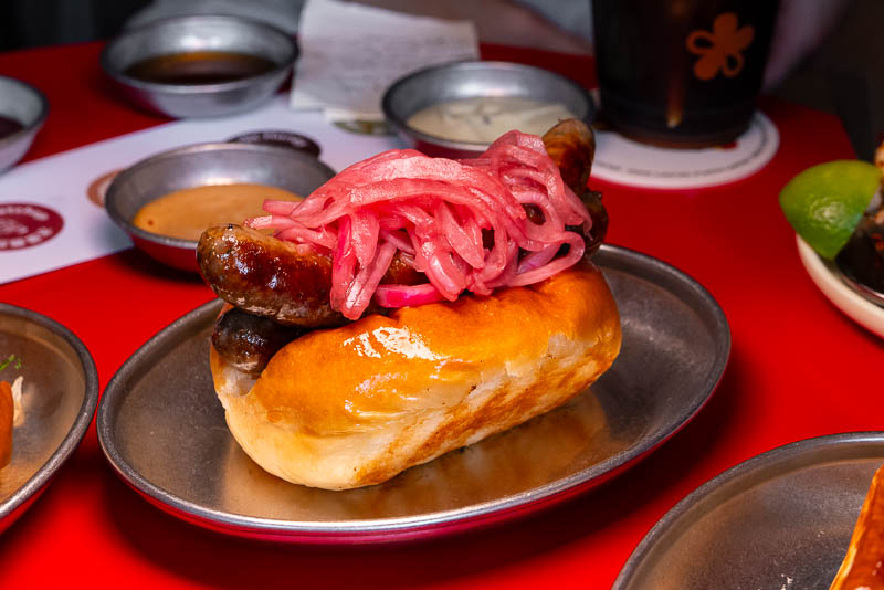 Grumpy Dog is a casual eatery serving gourmet hotdogs and beer in Shanghai