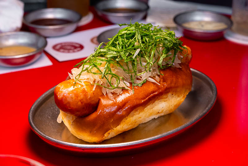 Grumpy Dog is a casual eatery serving gourmet hotdogs and beer in Shanghai