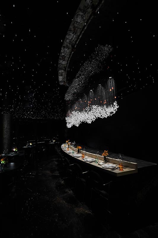 Nebula, a Spanish fine dining restaurant with molecular cuisine in Shanghai.