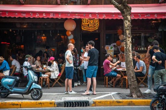 Bites & Brews is a western restaurant and sandwichery in Jing'an, Shanghai