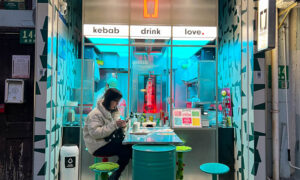 Kebaba is a doner kebab stall on Jinxian Lu. Juicy kebabs, beef or chicken, available to-go.