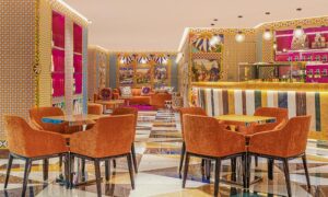 DG CAFFE is Italian luxury brand Dolce&Gabbana's first cafe worldwide, located in Shanghai, China