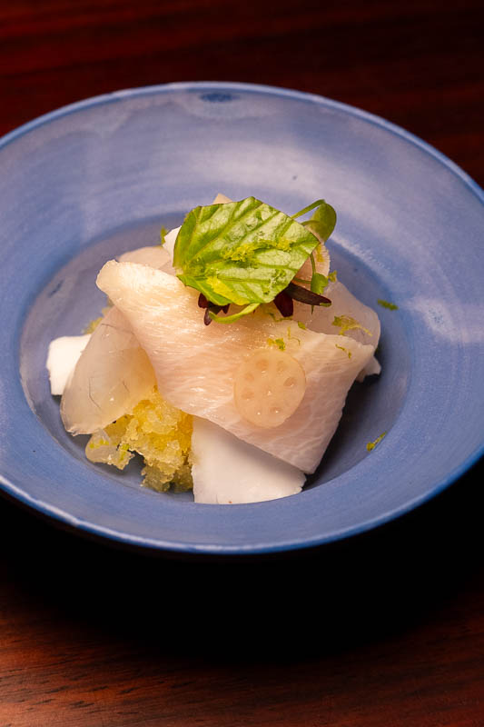 CUN is a creative restaurant in Shanghai serving a tasting menu that fuses Sichuan and Spanish cuisine.