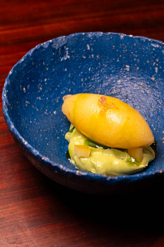 CUN is a creative restaurant in Shanghai serving a tasting menu that fuses Sichuan and Spanish cuisine.