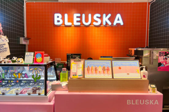 Bleuska is an American-style ice cream shop in Xintiandi, Shanghai