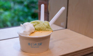 Making Gelato is a small gelato shop in Shanghai