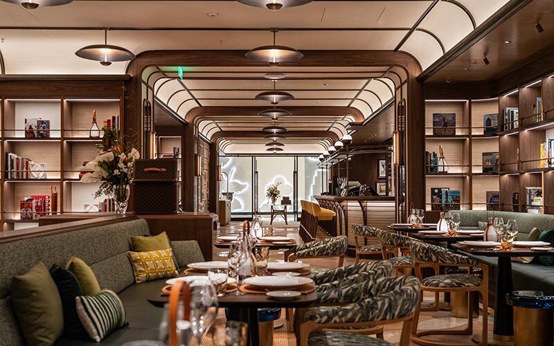 Le Cafe Louis Vuitton Shanghai at The Louis in Jing'an, Shanghai.
