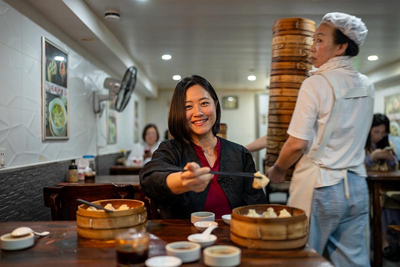 Rachel Gouk, food blogger and founder of Nomfluence, a Shanghai food and drink blog and Shanghai burger month.