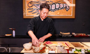 Sushi Oyama is a Japanese omakase restaurant in Shanghai